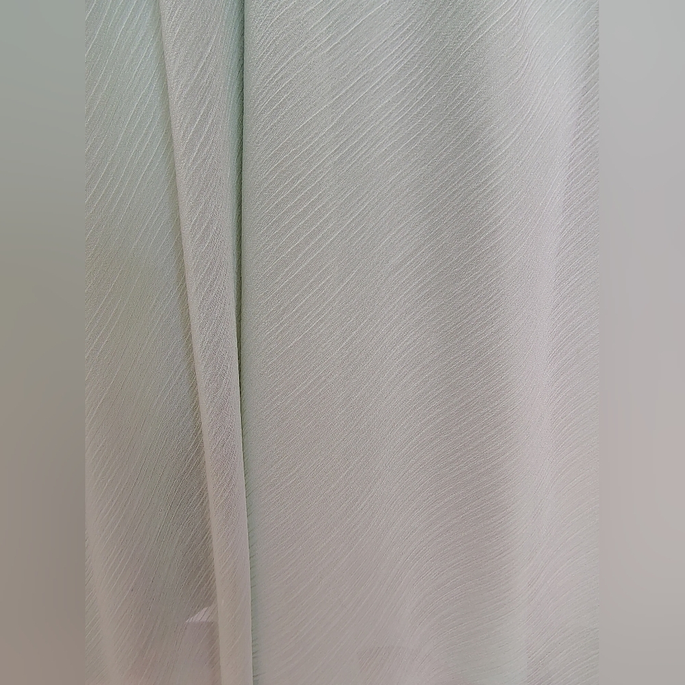 David's Bridal Light Mint Green Pleated Midi Dress Size 10 – Like New - Picture 9 of 13